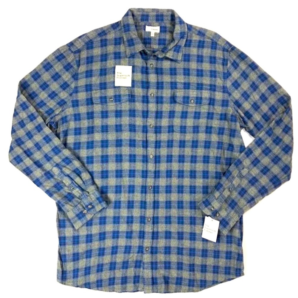 Sonoma Goods For Life® Super Soft Flannel Button Down Shirt - Picture 1 of 9